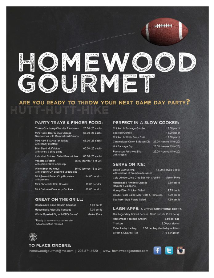 football catering(SEASONAL MENU) (1) Homewood Gourmet